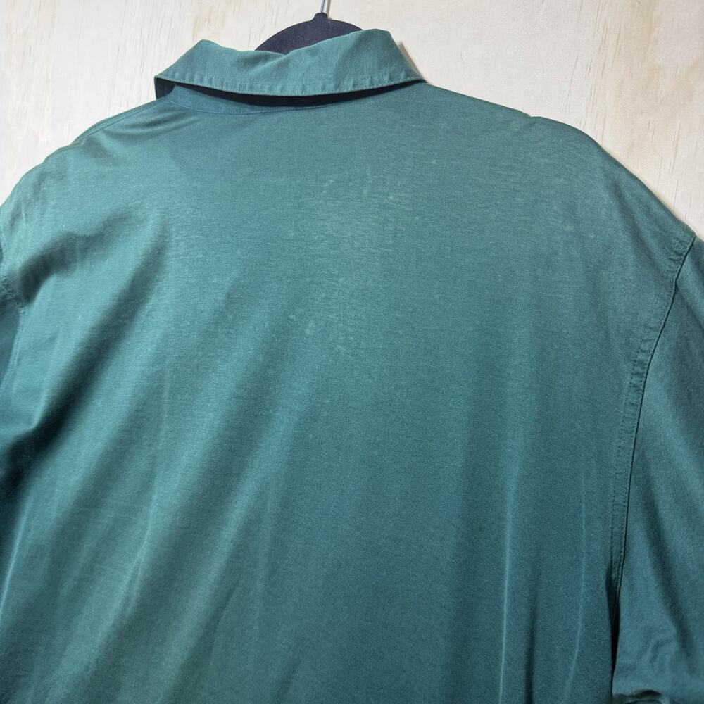 Slazenger Polo Shirt XL Green Cotton C.C. of Green Valley Golf Embroidered - Picture 8 of 9